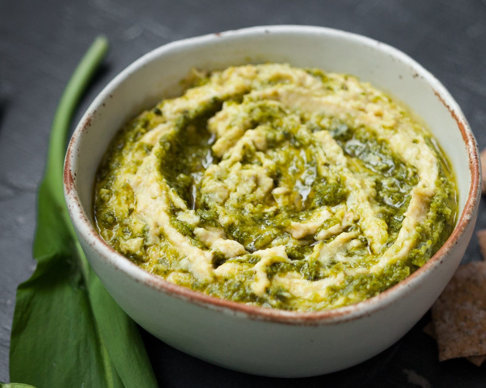 Wild garlic dip