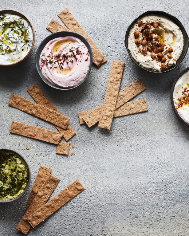 Dips with flatbreads